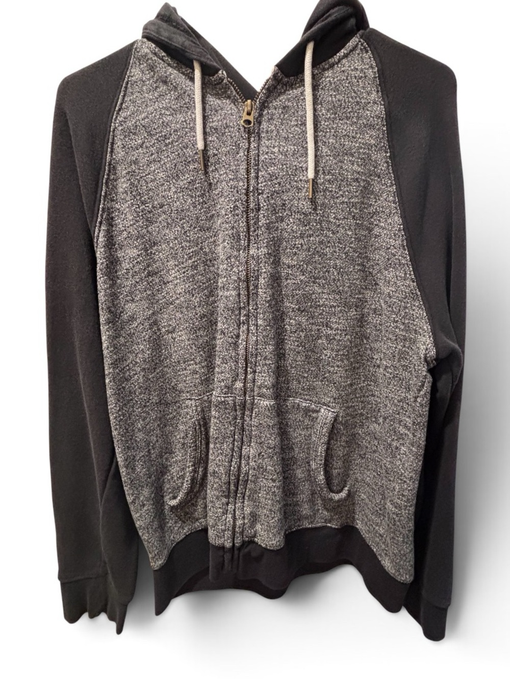 🎉 (Men’s Large) Sonoma Men's Black & Gray Zip-Up Hoodie